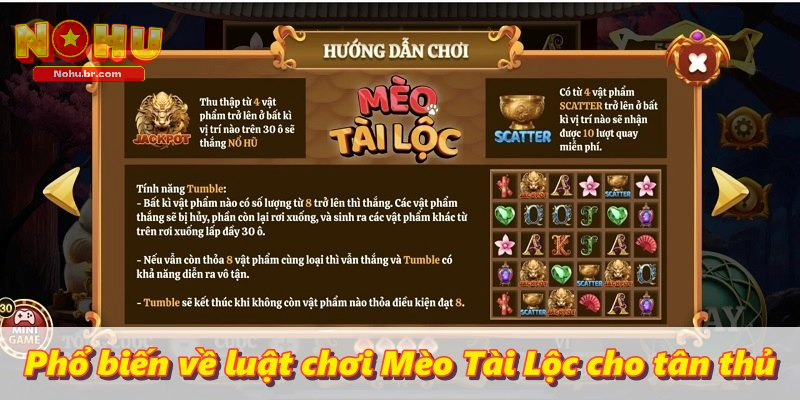 Mèo Tài Lộc – Game Slot Với Hoạt Ảnh Dễ Thương Tại NOHU